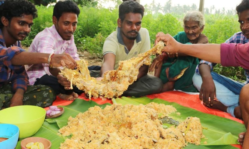 Full Goat Biryani By World's Oldest Chef Mastanamma | Country foods