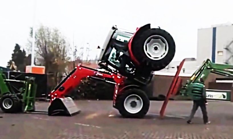 Best of Tractor Fails & Wins 2017 - Funny Tractor Driving Fails, Heavy Equipment Fails