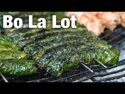 Bo La Lot - Grilled Beef in Piper Lolot Leaves in Saigon