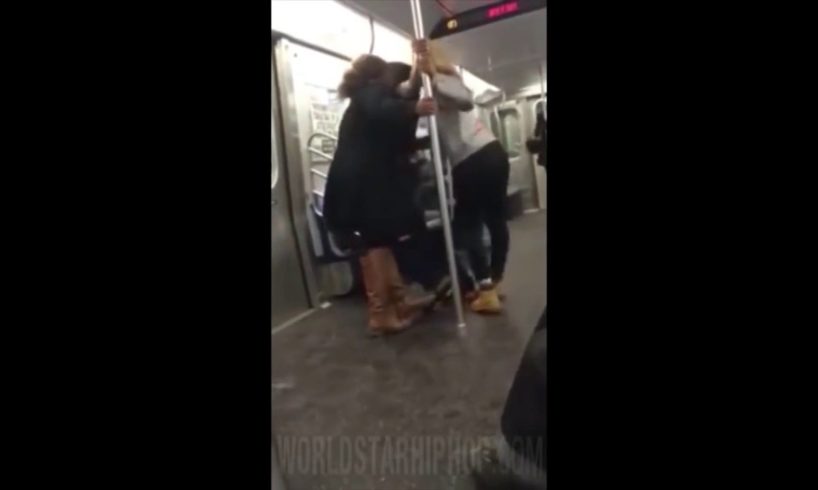 Insane Hood Fights On Subway!!