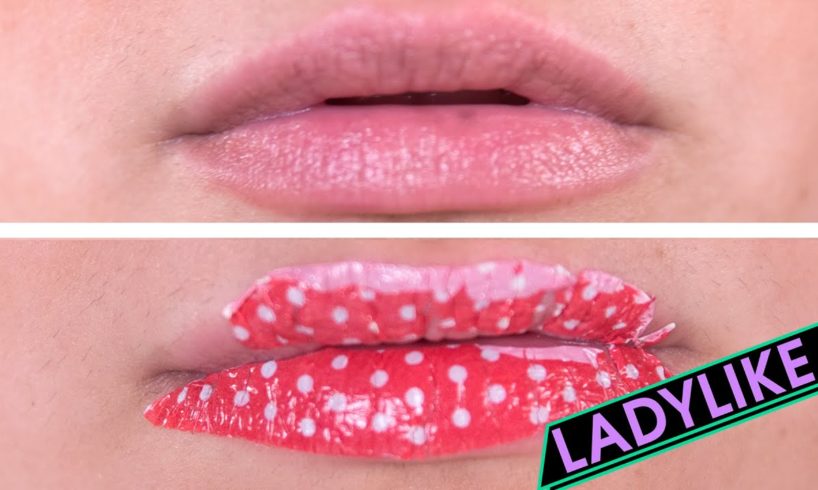 Women Try Lip Tattoos • Ladylike