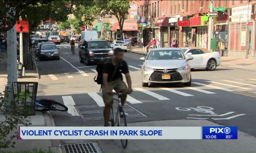 Nearly number 16: Video captures near death bicycle crash in Park Slope