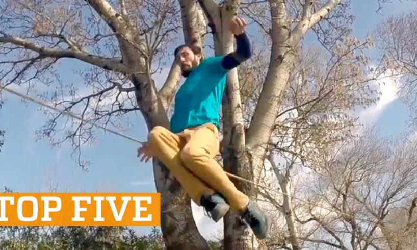 TOP FIVE: Flatland BMX, Slackline & Cardistry | PEOPLE ARE AWESOME 2017