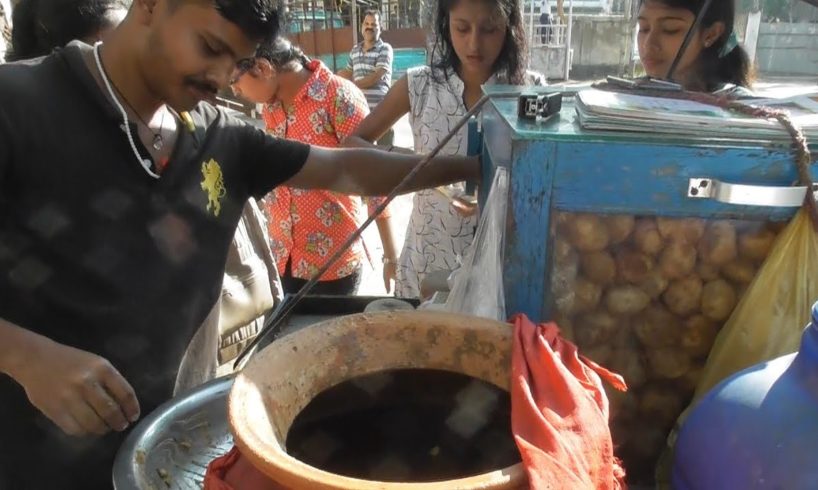 Enjoying Agartala Panipuri Spicy & Crispy - 6 Piece @ 10 rs Only - Indian Street Food