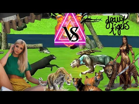 Tiger black Vs Lions club Big Cat Fighting game of thrones season game