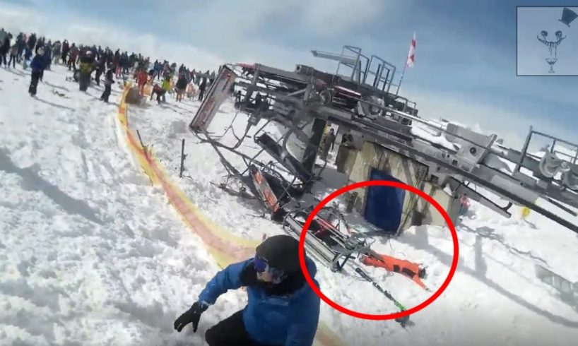 7 Horrifying Snowboarding/Skiing Close-Calls