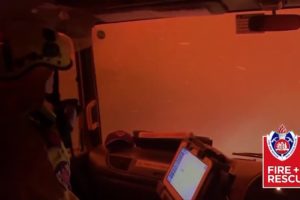 WATCH: Australia firefighter crew's life-or-death moments caught on camera