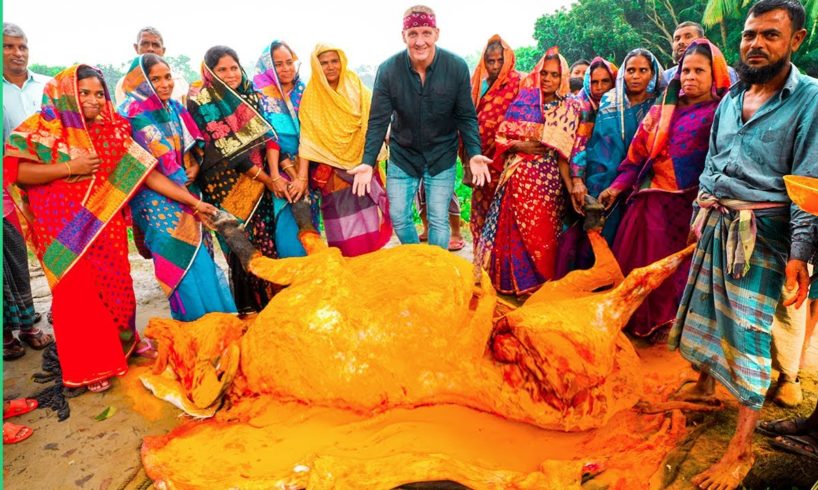 600 POUND WATER BUFFALO!! Bangladesh's Secret Youtube Food Village!!!