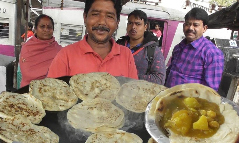 It's a Breakfast Time in Ranaghat Station - ( Jamai R Dokan ) - 2 Paratha with Veg Curry @ 10 rs