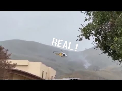 Fake vs Real Video of Kobe Bryant's Helicopter Crash