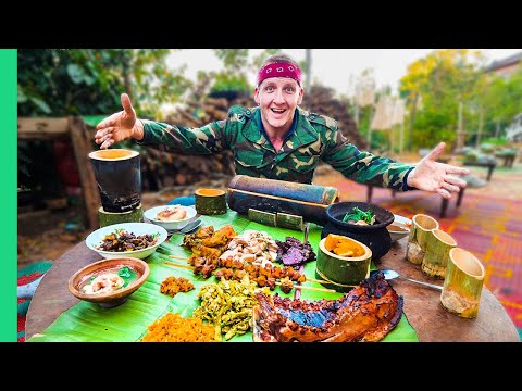 Pot-Bellied Pig Cooked TEN Ways!!! Myanmar's Unknown Mountain Food!!