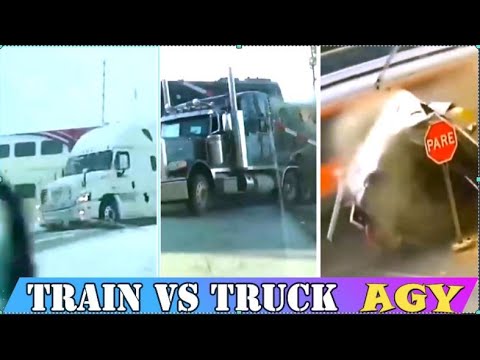 شاهد وتعلم اقوى حوادث قطارات ضد شاحنات ll تحطم كامل !! Train vs Truck Crash Compilation 2020 #6