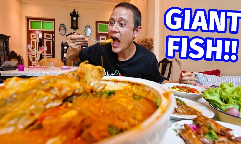 Golden FISH HEAD CURRY!! Best MALAYSIAN CHINESE FOOD in Phuket Island!