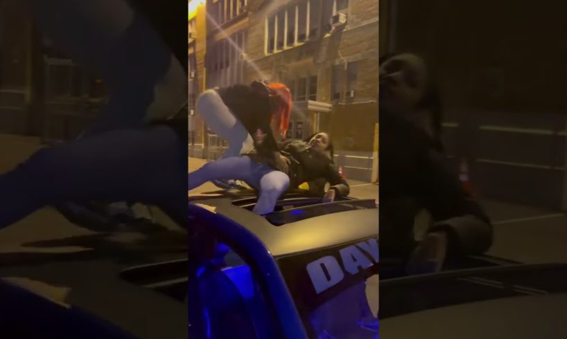 HOOD FIGHT WOMAN DRAGS MISTRESS OUT OF CAR