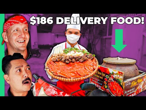 $3 Delivery Food vs $186 Delivery Food in Vietnam!! America Can't Compete!!