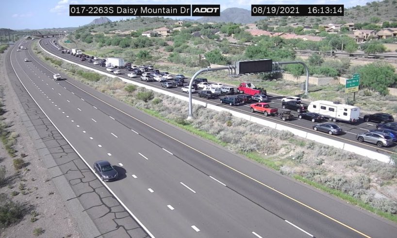 Interstate 17 closed at Anthem Way due to fatal crash