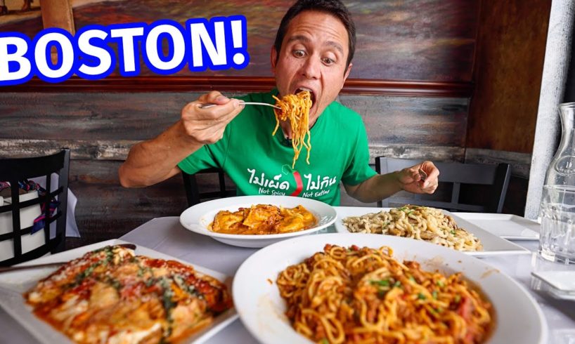 Boston Food Tour - HUGE ITALIAN FOOD + 16” Chicken Parmesan Sub!! | Boston, Massachusetts