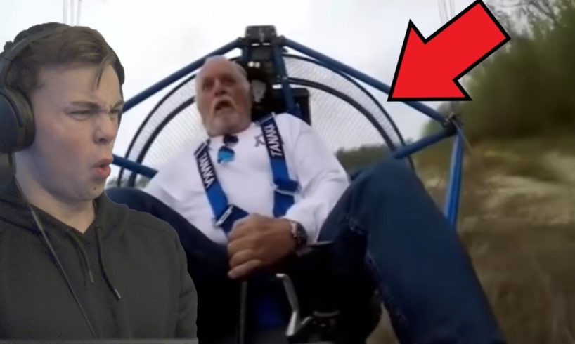 GRANDPA TRIES TO FLY! - near death compilation