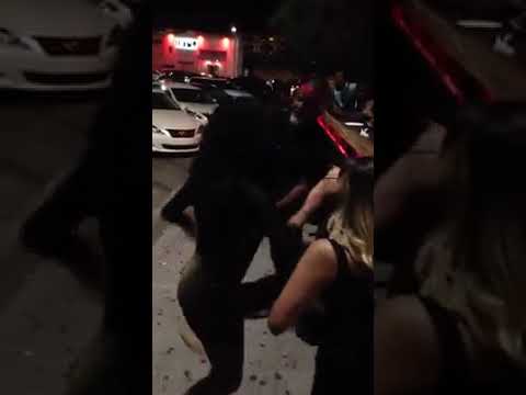 Hood Fight: Female Bar Fight Outside