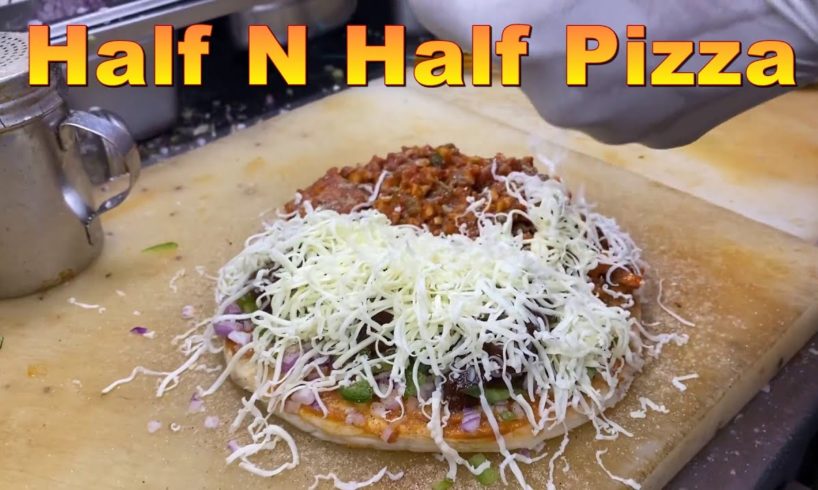 Tasty Half N Half Pizza | Price  @ 160 rs | Mumbai Street Food