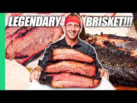 Dino-Sized Brisket in TEXAS!! Best American Food BBQ!!