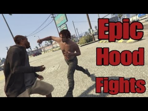 Epic Hood Fights And Street Knockouts In The Hood Compilation| GTA 5 Ep.33