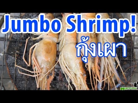 Thai Roasted JUMBO Shrimp (กุ้งเผา)