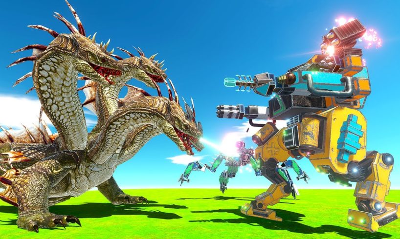 WAR Robots Fight Upgraded HYDRA - Animal Revolt Battle Simulator