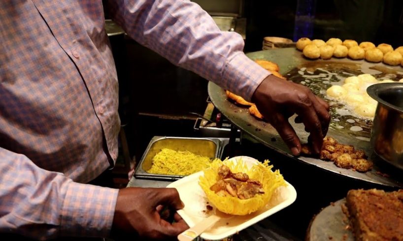 " Chhappan Bhog " Lucknow | Famous Sweets & Namkeen | Tasty Mini Basket Chaat 150 rs Plate