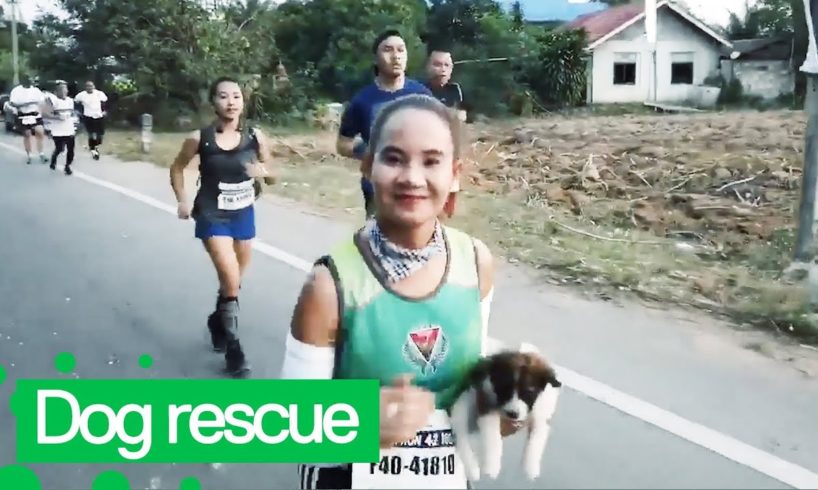 Marathon Runner Rescues Lost Puppy Midway Through Race