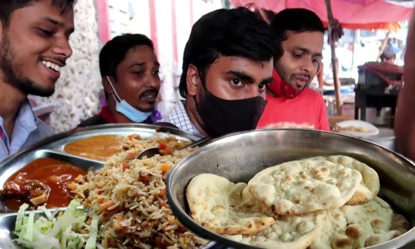 Sabse Famous Kolkata Roadside Food | Chicken Rice 55 Rs/ | Tandoori Roti & Tarka 40 Rs/