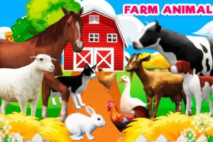 Farm animal sounds | Farm animals for kids | Learn Farm animals