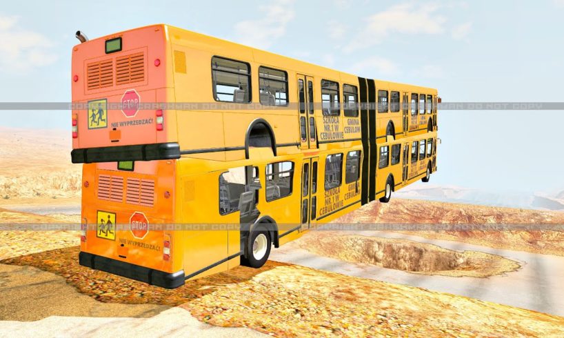 School Bus crashes #35 BeamNG Drive #shorts