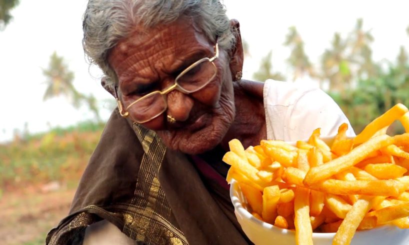 MY100 Years old Granny Cooking French Fries In Traditional way | Village stylefrenchfries-Mastanamma