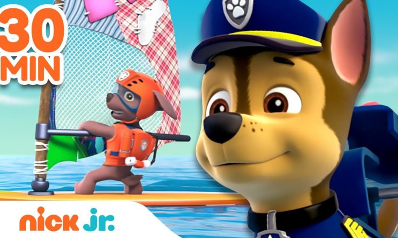 PAW Patrol Beach & Ocean Rescues! 🌊 | 30 Minute Compilation | Nick Jr.