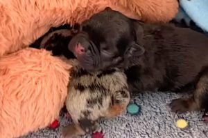 Rescue Two Tiny Poor Puppies Abandoned When They Were Only Two Days Old