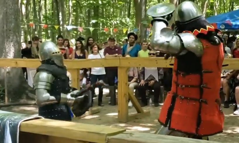 David destroyed GIANT Goliath! Full Contact Knight Fight! People Are Awesome!