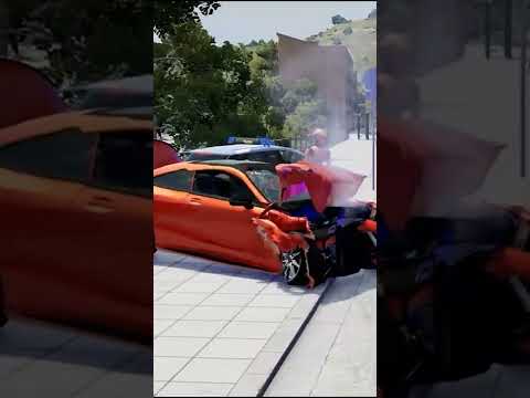 Realistic Near Death Car Crashes Compilation #short