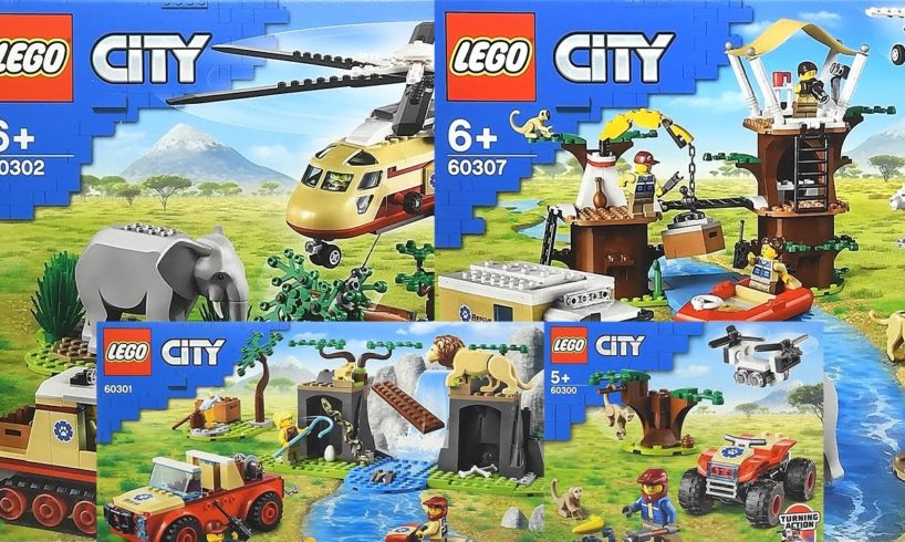 LEGO City Compilation Wildlife Rescue 2021 Sets - Speed Build Review