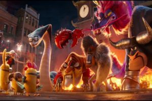 Minions The Rise of Gru Final Battle - Knuckles fights the Vicious 6 with the Minions to save Gru HD