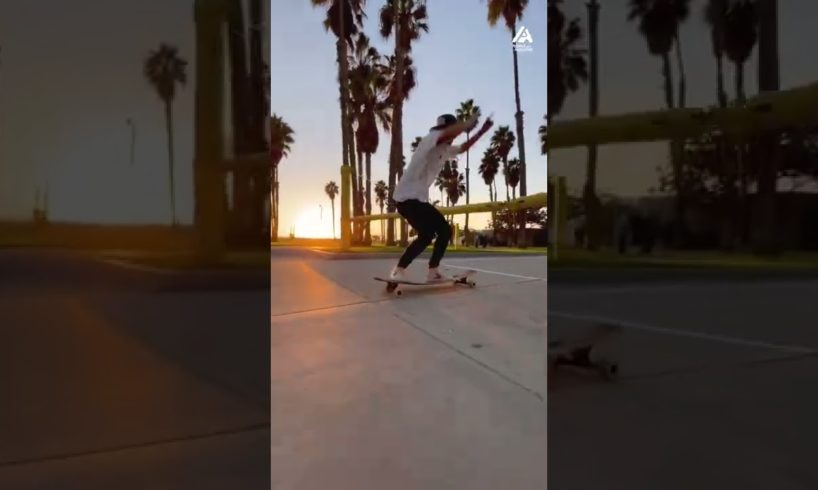 Riding through Venice Beach! 😎🛹 #shorts