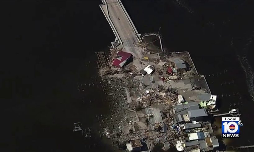 Aerial video shows more of Hurricane Ian's damage in Florida