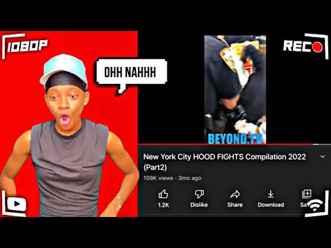 REACTING TO HOOD FIGHTS IN NYC😱