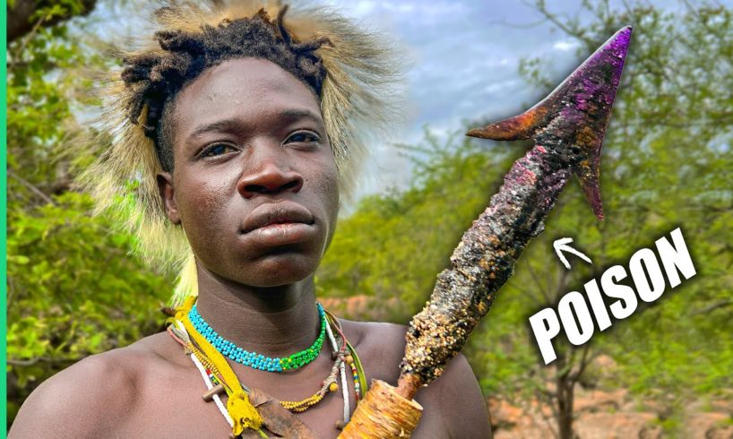 Poison Arrow Hunting in Africa!! Eating with the Hadza Tribe!!