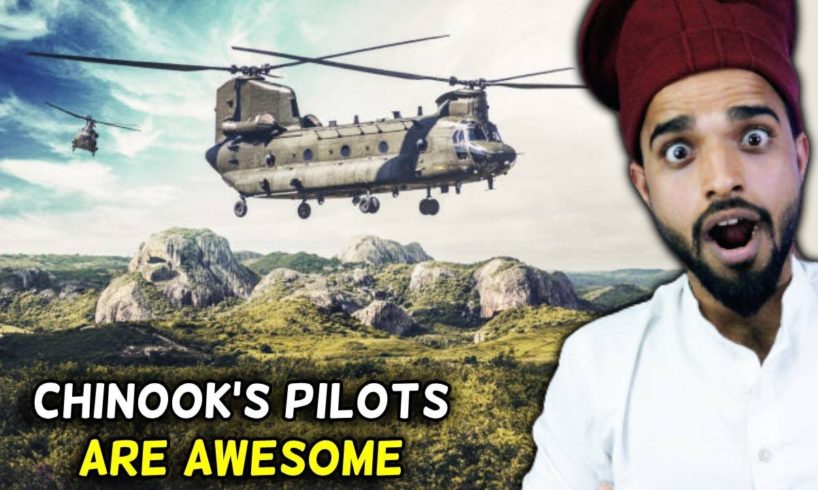 Villagers React To Chinook Pilot's Awesome Maneuvering Skills ! Tribal People React To Chinook