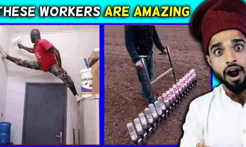 Villagers React To Fastest and Most Skillful Workers ! Tribal People React To Workers Are Awesome