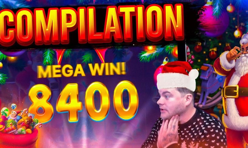 Christmas Slots Bonus Compilation! Fat Santa, Santa's Stack & More!