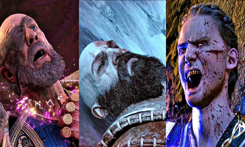 GOD OF WAR RAGNAROK - All Gods Deaths Scenes