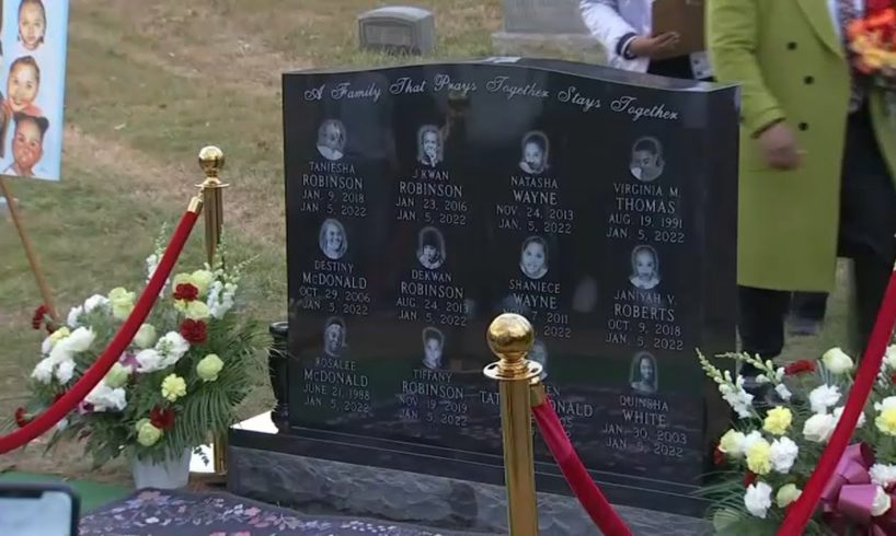 Headstone Honors 12 Victims Killed in Fairmount House Fire