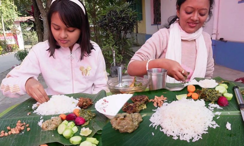 চমচম ভোলা সহযোগে বনভোজন | Winter Family Lunch | Rice | Kachki Mach | Begun - Tomato Pora